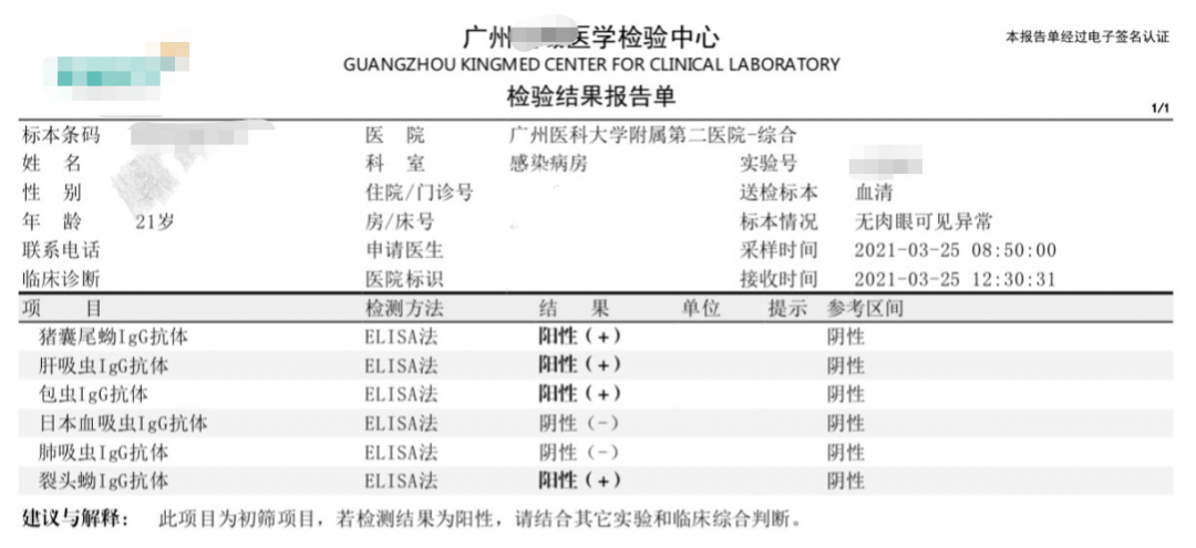 凭借长期积累的丰富传染病学临床经验,罗医生判断小何感染肝吸虫(华支