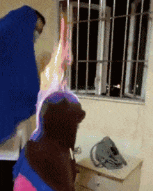 爆笑gif:妹子,你男友对颜色是不是有什么误会!_白练