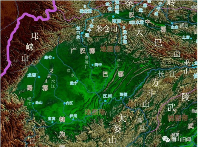 汉巴郡,蜀郡,广汉郡