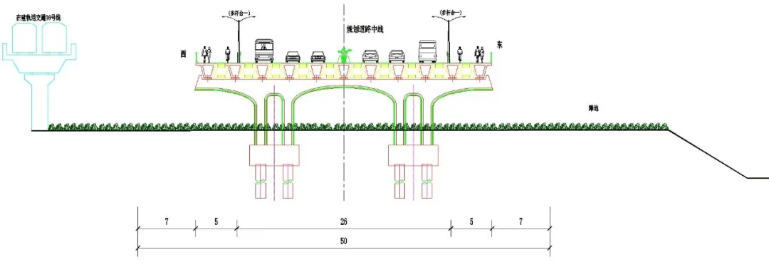 汉南经开一体化左岸大道效果图来了,和地铁16号线,长江并行!