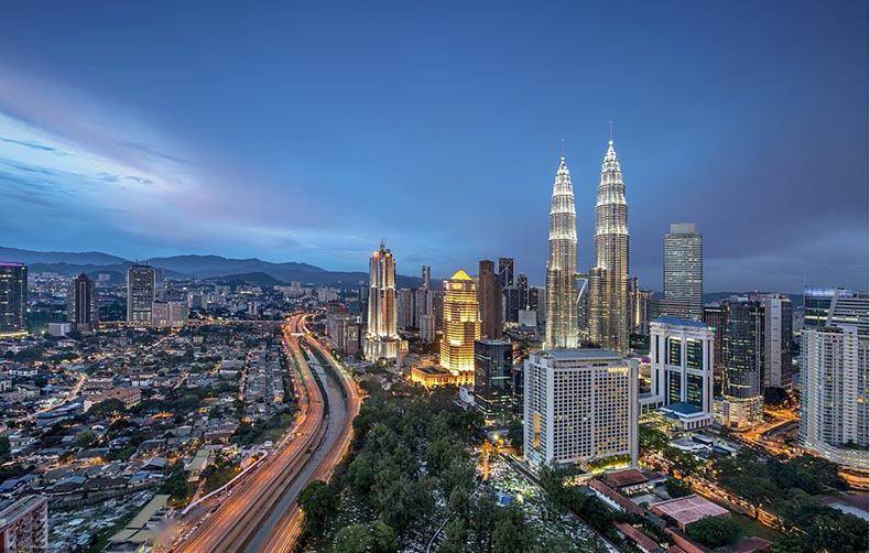 马来西亚吉隆坡拥有最佳的生活质量,也是6个城市中最宜居住的城市