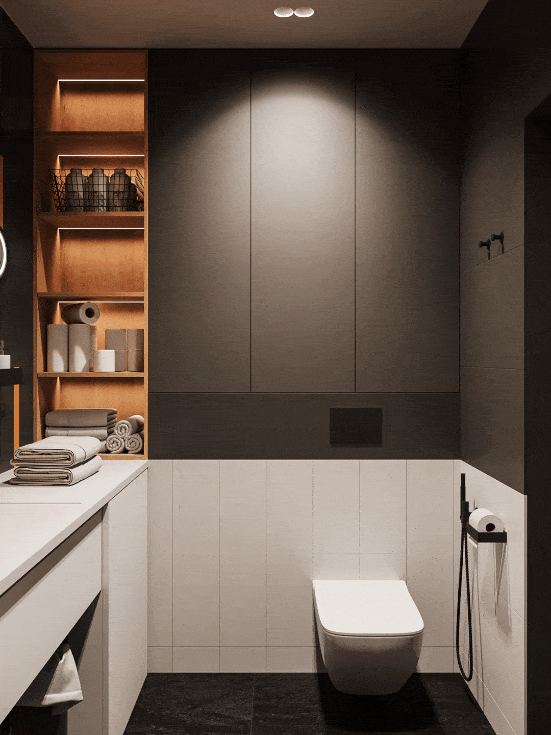 55㎡一居室变二居,简洁手法打造质朴典雅空间