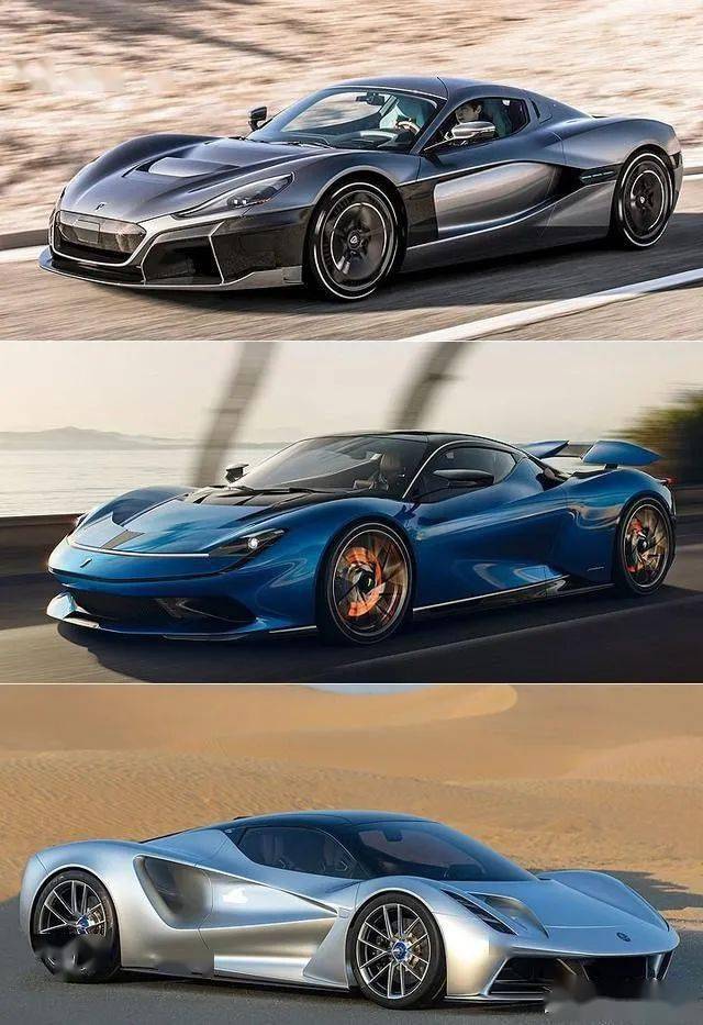 c_two (1,888 匹),pininfarina battista (1,900 匹) 与 lotus evija