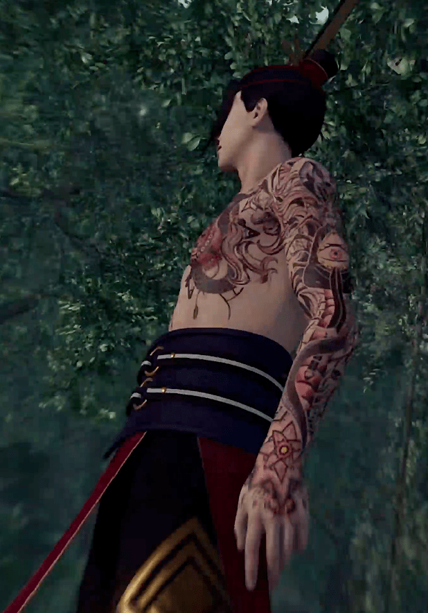 最清晰的纹身,还是李茂贞,如下图所示,对比可知,与蚩梦老妈的纹身