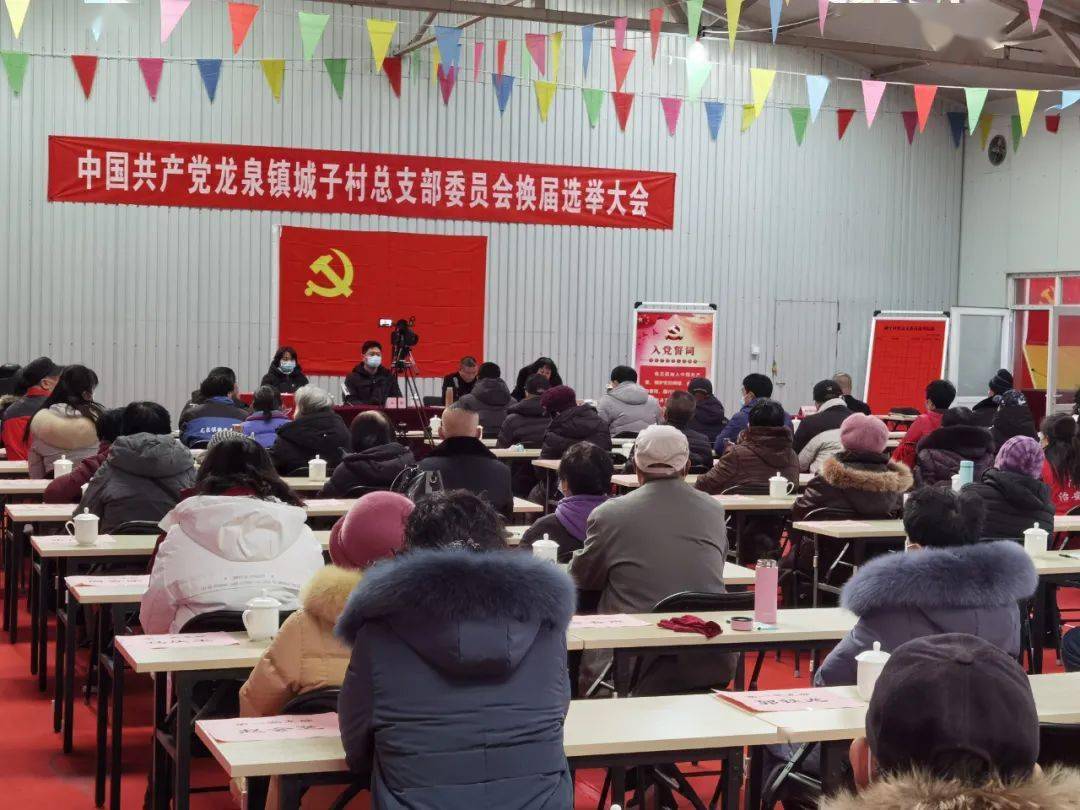 门头沟区龙泉镇城子村党总支换届选举大会现场