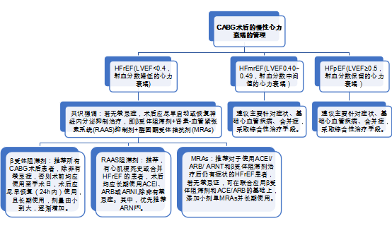 若无禁忌证,cabg术后应该尽早启动或恢复针对慢性心力衰竭的神经内