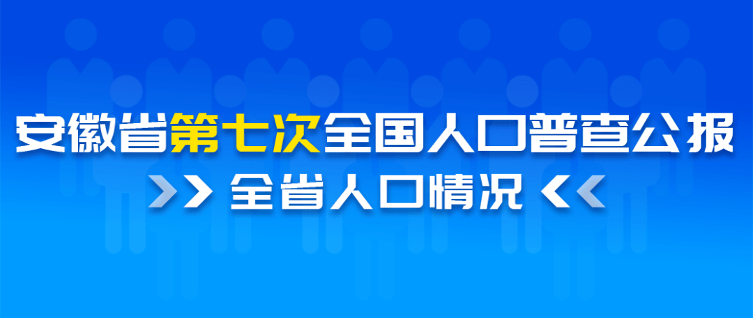 安徽省第七次全国人口普查公报1第一号全省人口情况