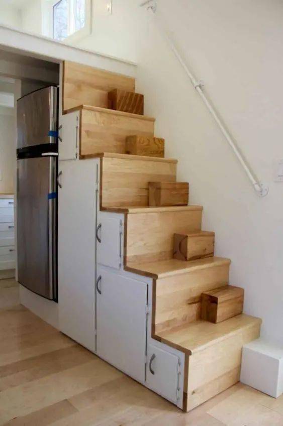 14种小户型楼梯设计,实用不占地方,我要是有套loft公寓也这样装_空间