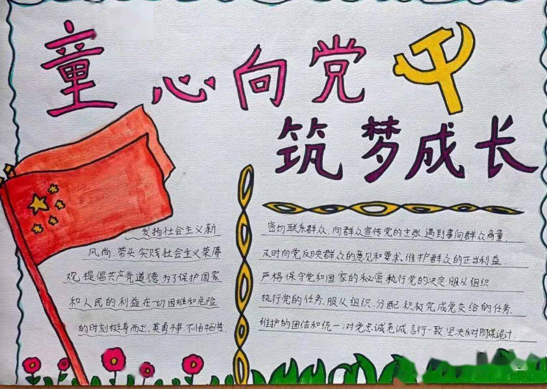 【童心向党,筑梦成长】红色手抄报作品展览第二十期