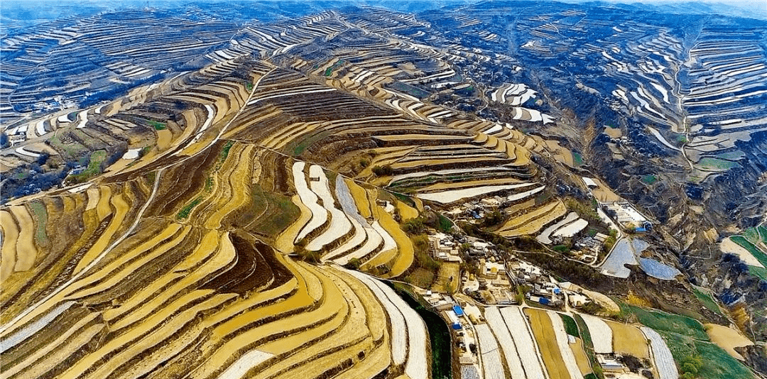 甘肃定西,有一种绝美景观叫旱作梯田,超燃航拍带你了解黄土高原壮美