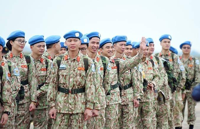 越南军队也参加联合国维和,军装迷彩样式独特,但也有抄袭嫌疑