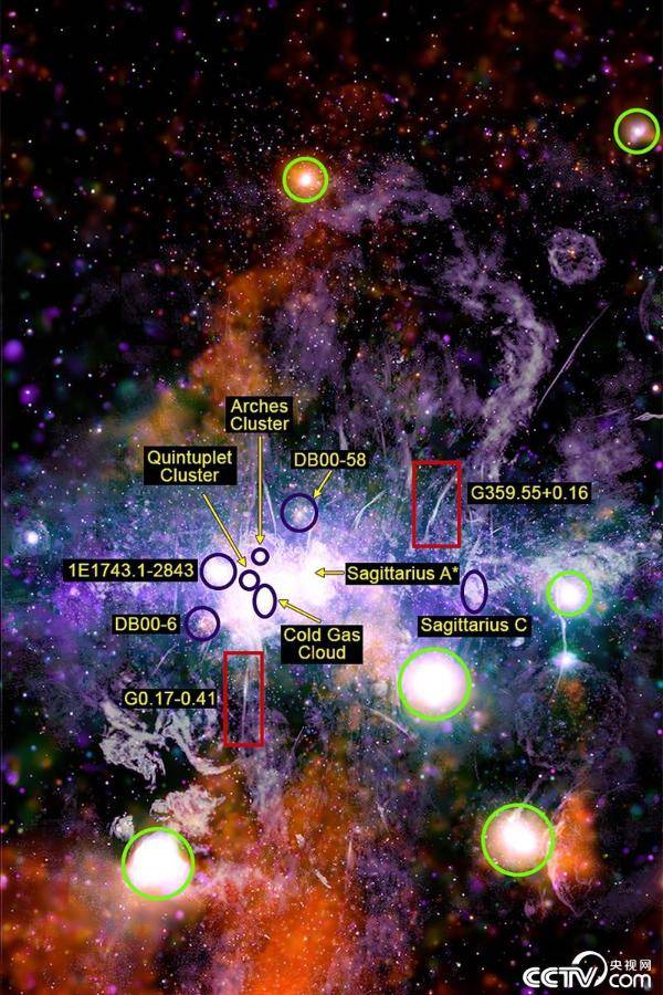nasa发布新版银河系中心图