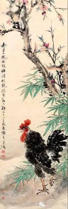 王雪涛画鸡很牛