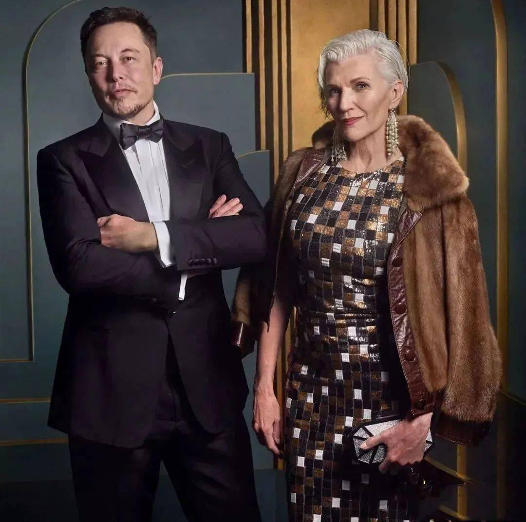 原来特斯拉太后也是个"狠角色—73岁流量超模maye musk_elon