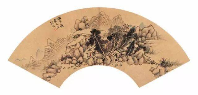 古今名家山水画扇面作品赏析
