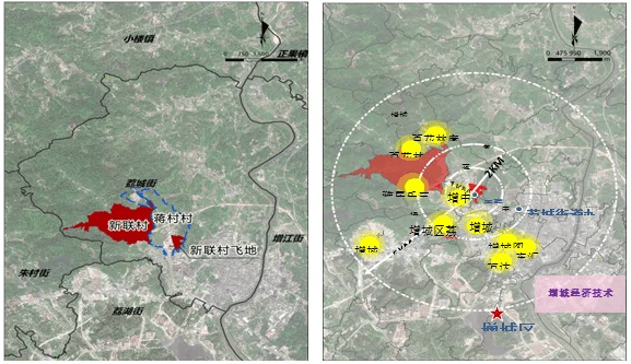 新联村所在地理区位优越,处于增城区的中心地带,而增城区位于广州东部