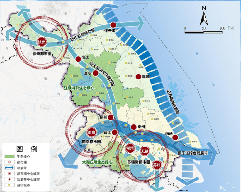 重磅!江苏省国土空间总体规划公示,"苏锡常"都市圈"腾飞"在即!