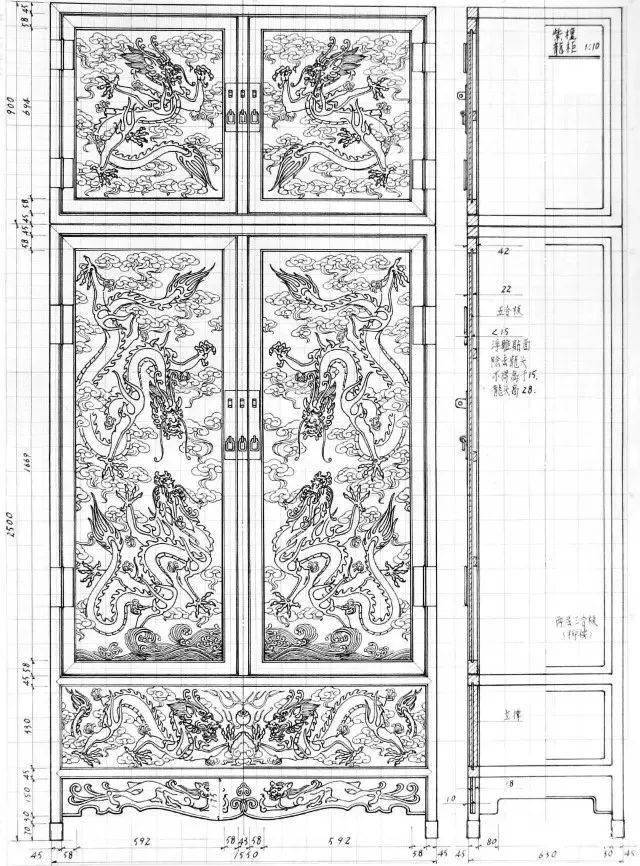 干货分享:中国古典家具制作手绘图纸(100张详情图)