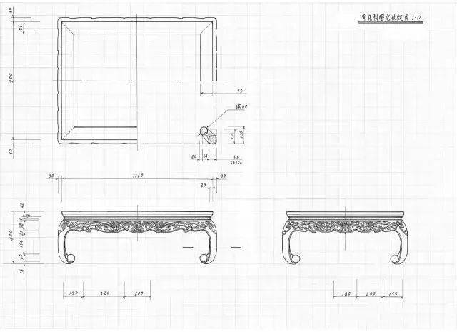 干货分享:中国古典家具制作手绘图纸(100张详情图)