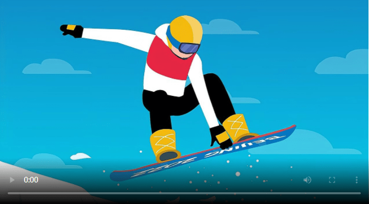 单板滑雪炫酷的冬季冲浪