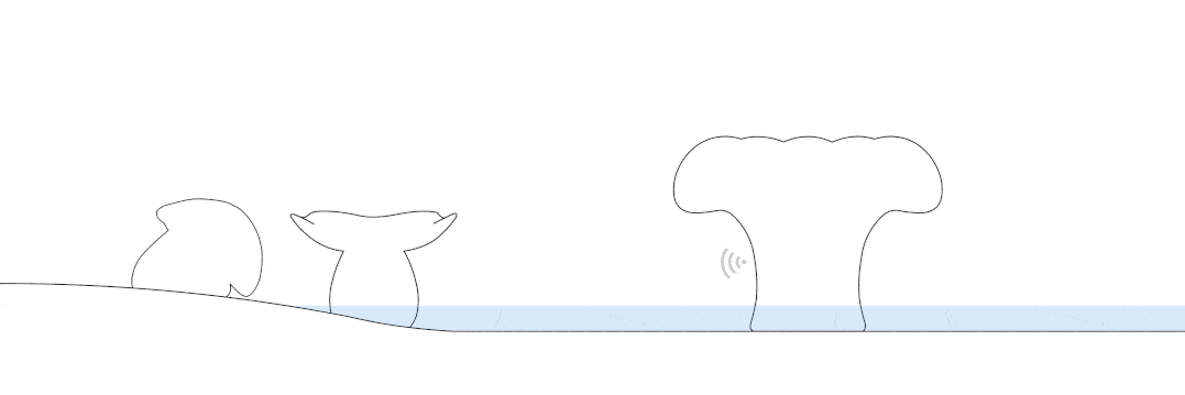 瀑布互动gif  素水设计 水蘑菇实景图  素水设计