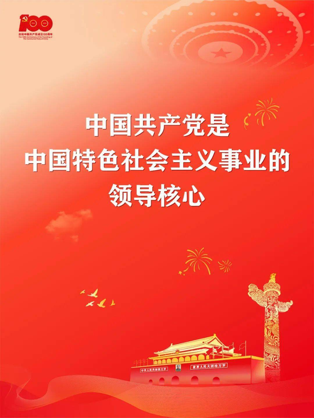 庆祝党的100岁生日系列海报