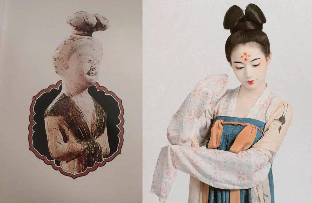 魏晋时期妇女服装承袭秦汉的遗俗,并吸收少 数 民族服饰特色,在传统