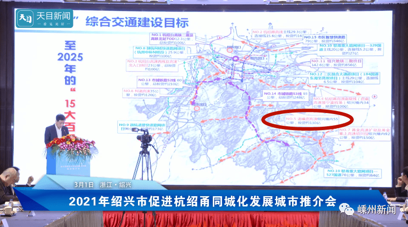 综合交通规划,诸嵊高速被列为至2025年15大百亿工程:诸暨到嵊州高速