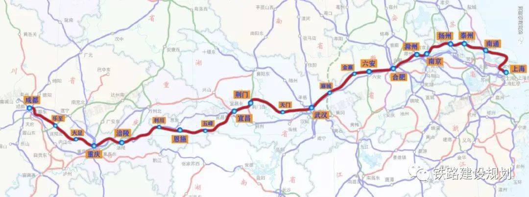 关注:北沿江高铁计划工期合肥至启东段5年,启东至上海段7年!