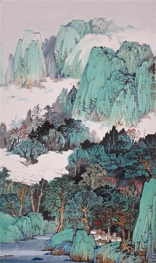 青绿新语境常潇山水