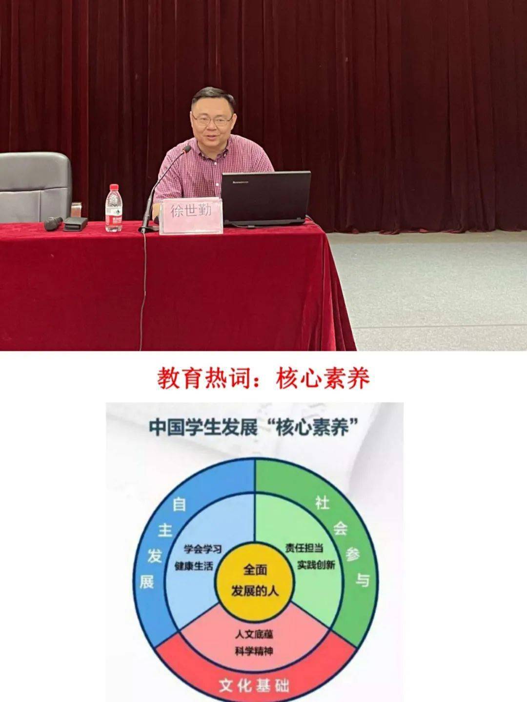 《幸福班主任的自我成长》为主题,紧紧围绕"中国学生发展核心素养"