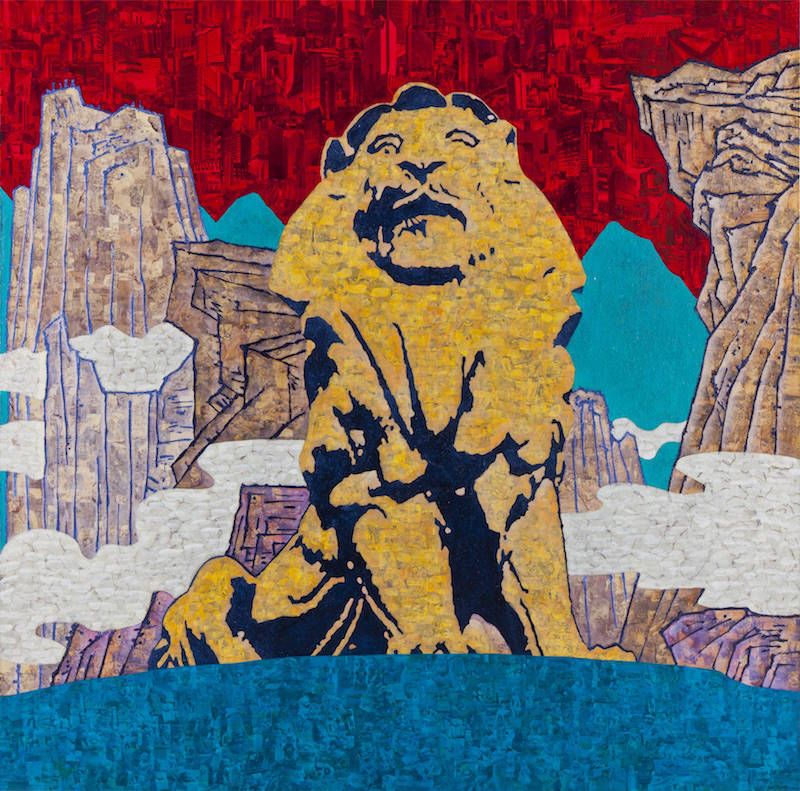 澳门"苏醒"展,探讨东方根性与大湾区艺术生态_狮子