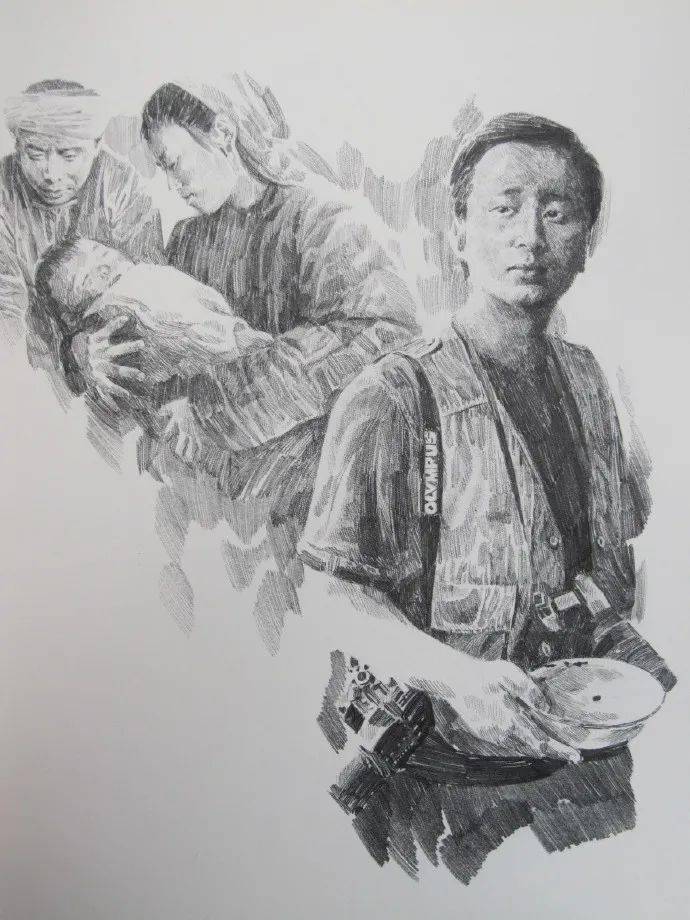 鲁迅美术学院教授,李晨插图素描作品(上)