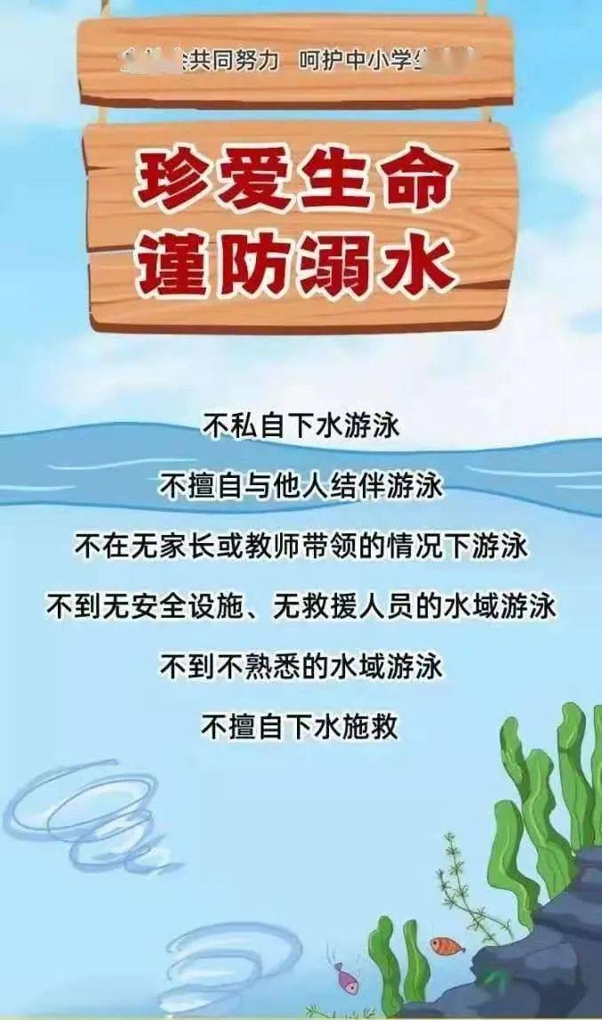 珍爱生命,预防溺水_自救