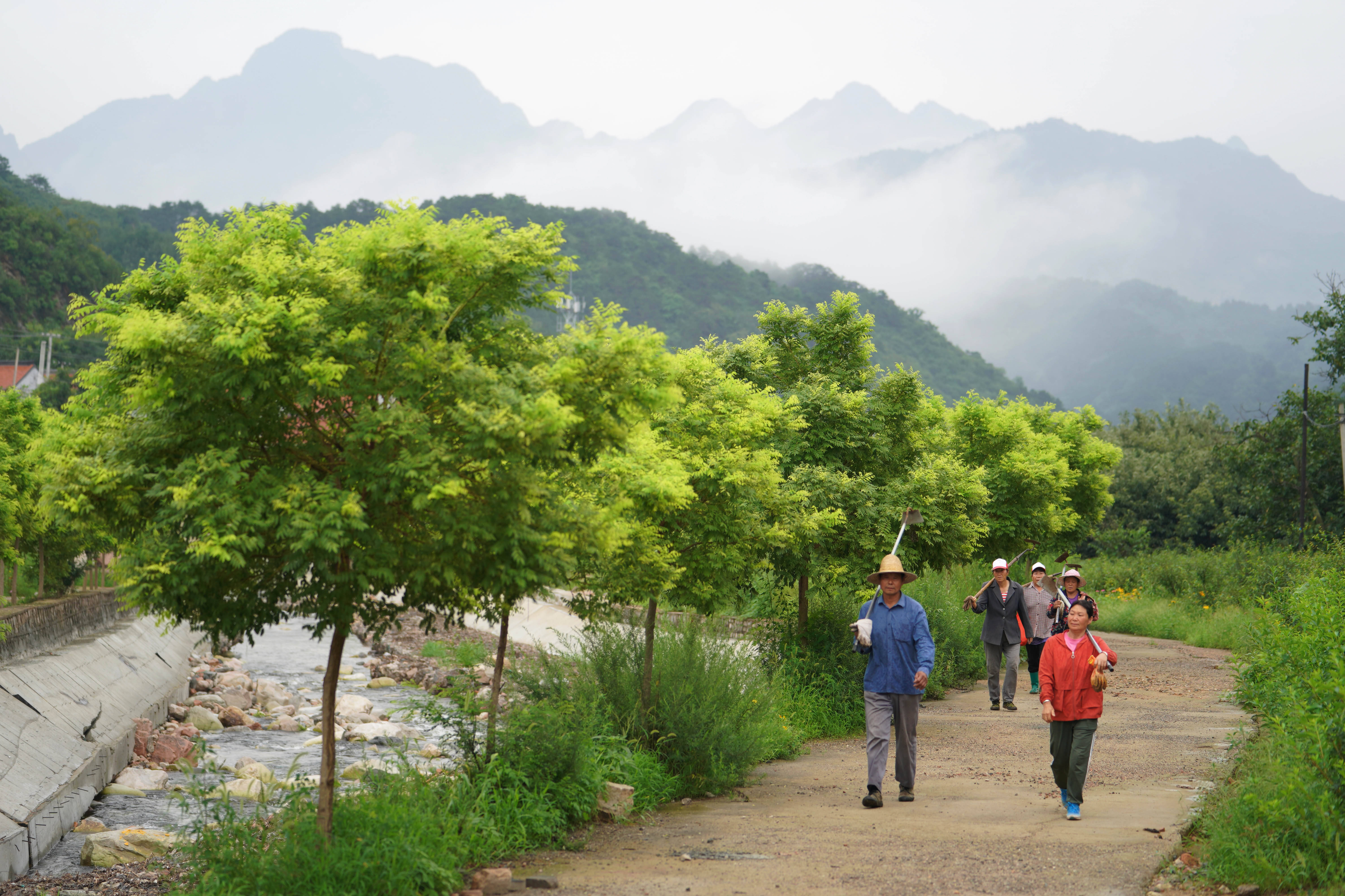 北京密云长城脚下的宜居山村