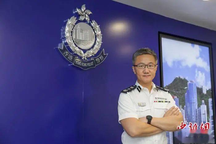 香港警队新"一哥"萧泽颐 中新社发 陈永诺 摄