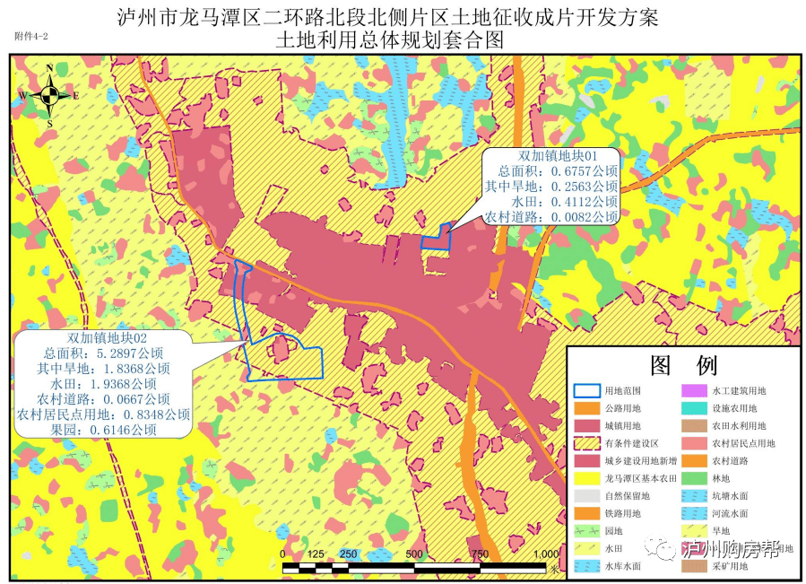 9454公顷!泸州城北这几个地方将征地,成片开发方案公示!_龙马潭区