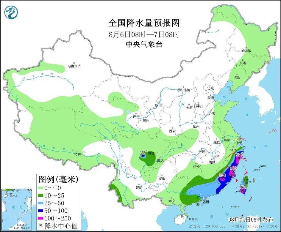 08月04日:未来三天全国天气预报