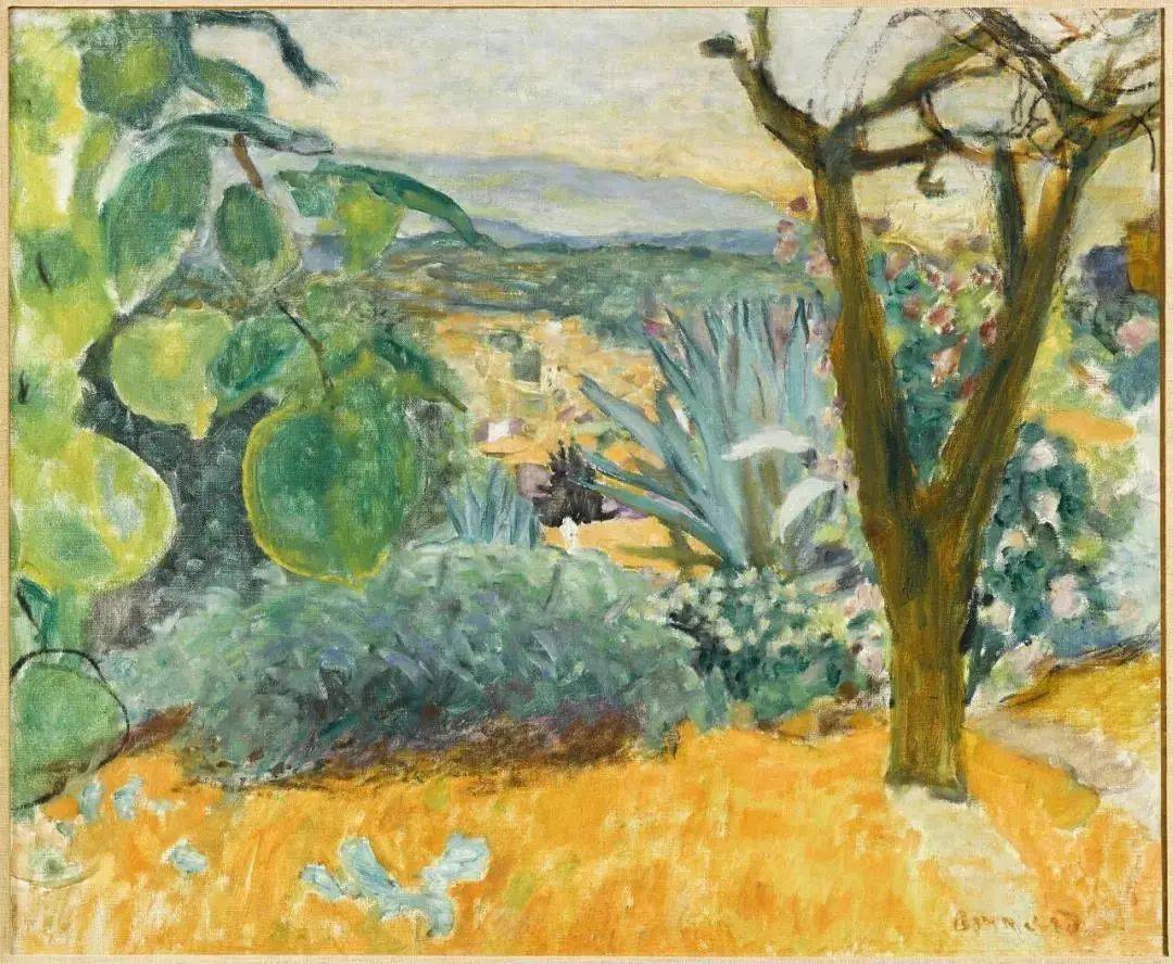 《勒卡内镇》,皮埃尔·博纳尔 1930 布面油画 76x87cm  fondation