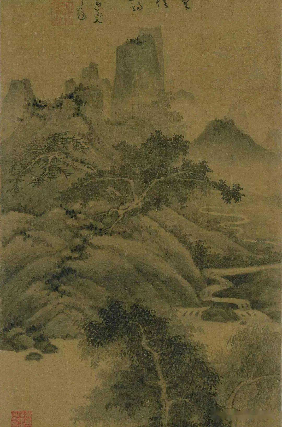 元代吴镇渔父图