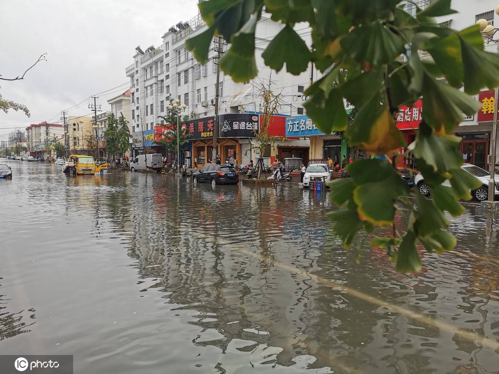 连云港|江苏连云港突降暴雨 道路大面积积水