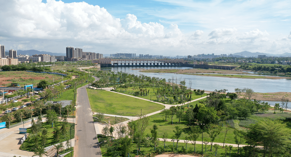 河源高新区又添一生态滨水景观公园,8月底完工对外开放!_建设