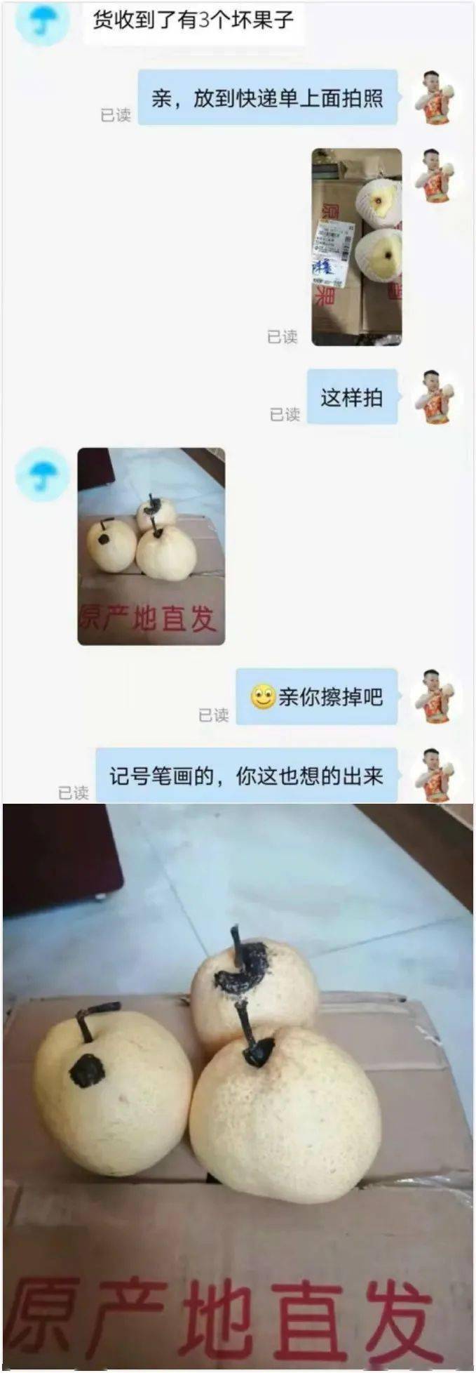 还知道梨子就是先从头上烂