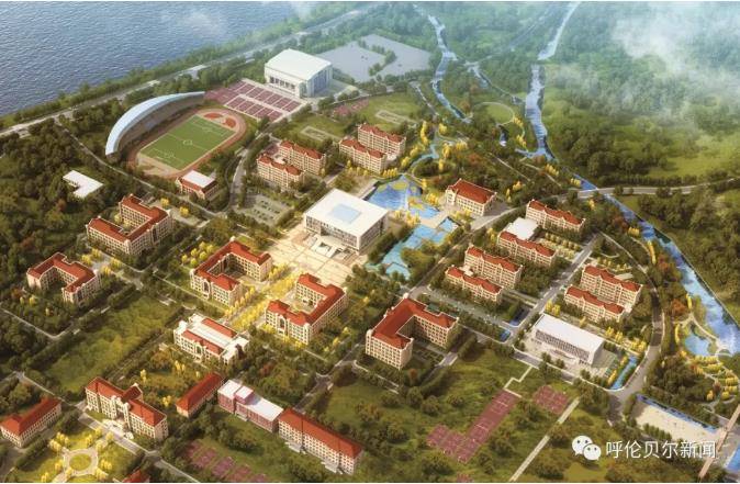 扎兰屯职业学院校区综合建设项目主体竣工,将于9月10日投入使用