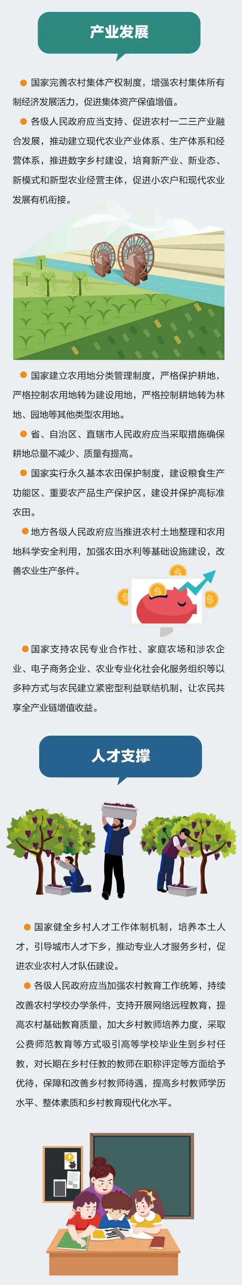 政策解读一图读懂乡村振兴促进法