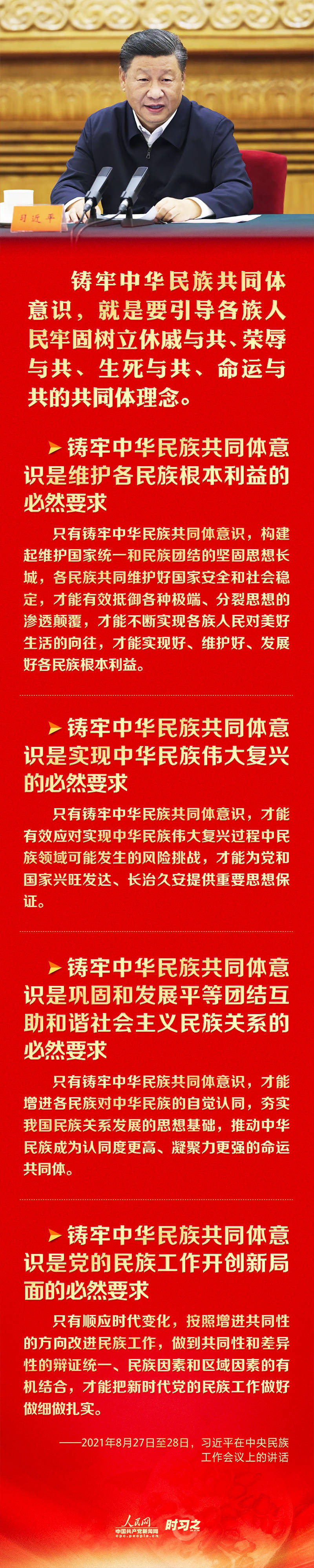 铸牢中华民族共同体意识 习近平强调这四个"必然要求"