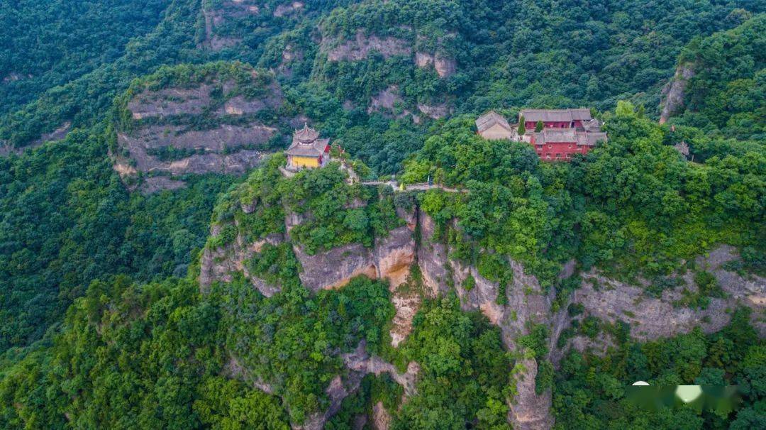 崆峒山梦华录 西镇奇观 鸟瞰崆峒山古建筑群