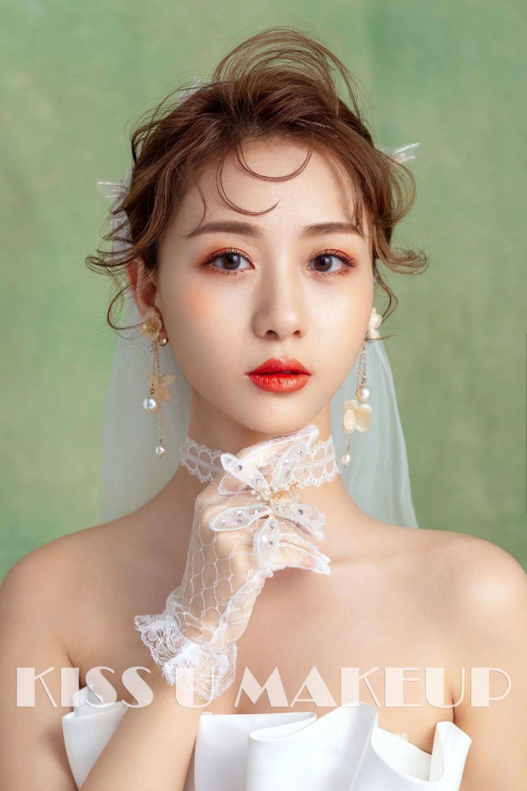 婚礼实用白纱 中式新娘造型