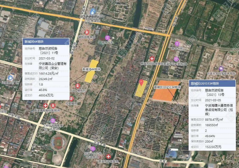慈自然资规告〔2021〕59号新城河34-a地块,位于白沙路街道,东至规划