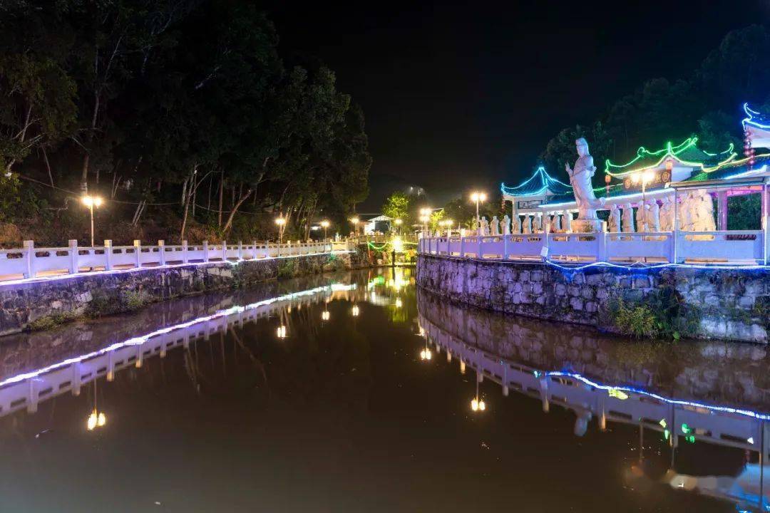 普宁船埔大福后径村夜景竟然这么美,南阳山区又一"网红"景点